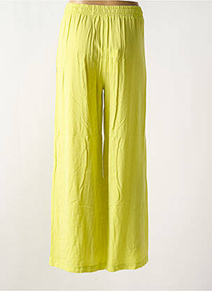 Pantalon droit taille élastique jaune PLEASE femme