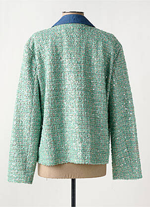 Veste chic fermeture boutonnée sur le devant vert DIXIE femme