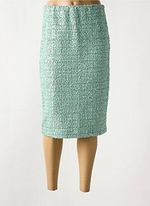 Jupe mi-longue bleu DIXIE pour femme