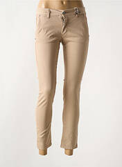 Pantalon slim beige PLEASE pour femme seconde vue