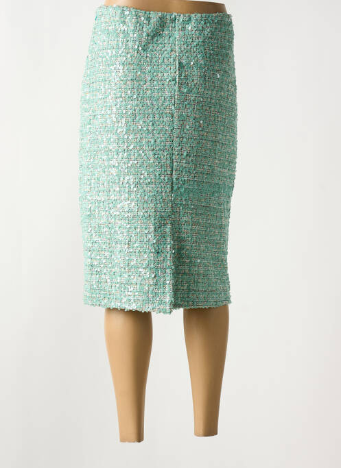 Jupe mi-longue bleu DIXIE pour femme