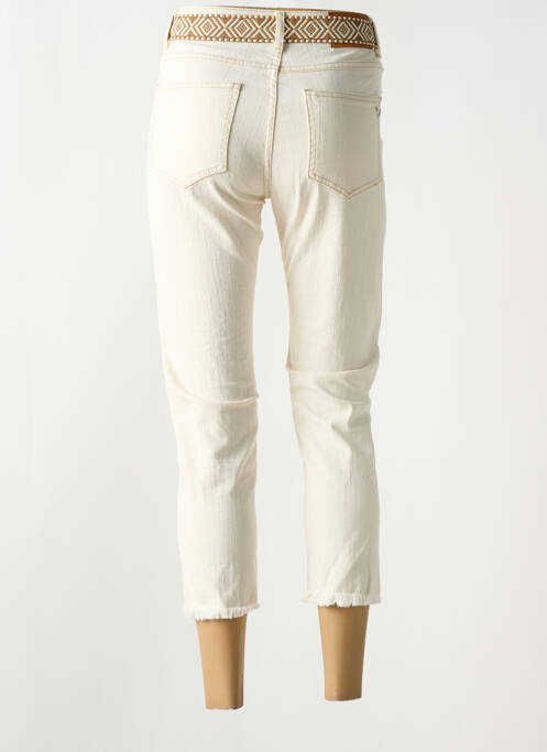 Pantalon 7/8 beige PLEASE pour femme