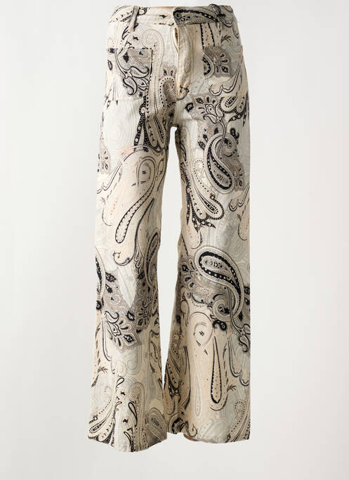 Pantalon flare beige PLEASE pour femme