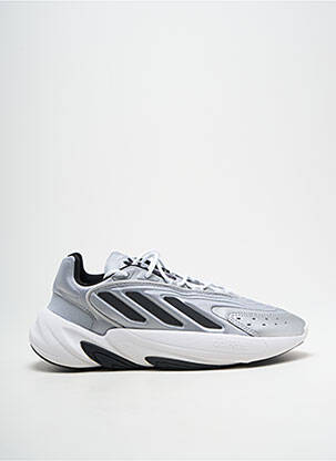 Baskets tissage satiné talon de 4 à 6cm argent ADIDAS femme