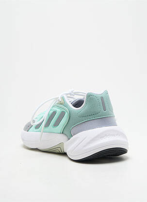 Baskets bout rond talon de 4 à 6cm vert ADIDAS femme