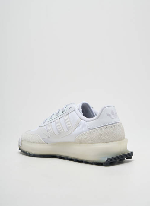 Baskets semelle amovible bout rond blanc ADIDAS homme