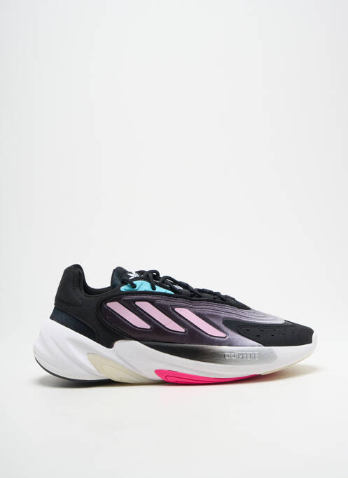 Baskets tissage satiné talon de 4 à 6cm noir ADIDAS femme