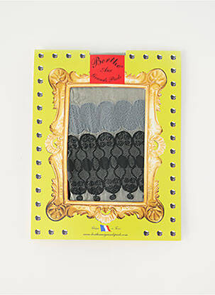 Collants imprimé fantaisie gris BERTHE AUX GRANDS PIEDS femme