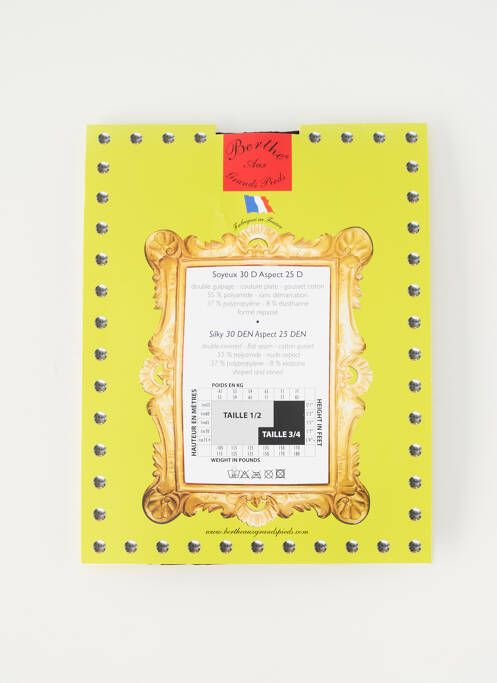 Collants bleu BERTHE AUX GRANDS PIEDS pour femme