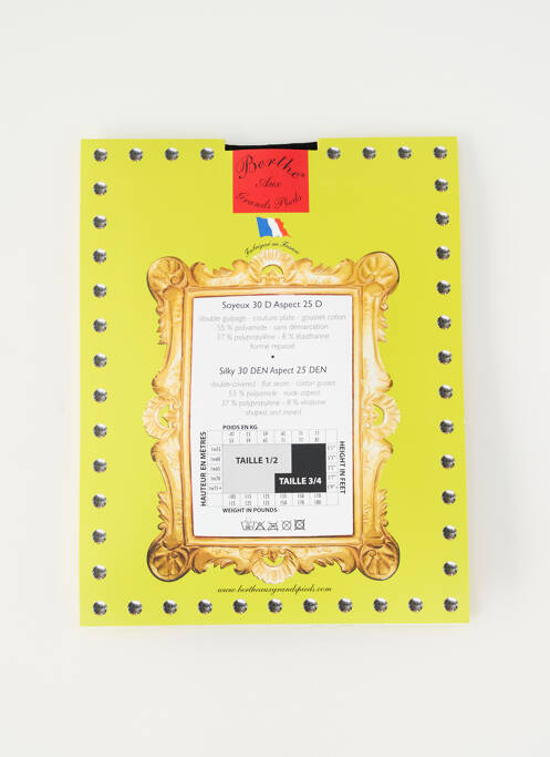 Collants noir BERTHE AUX GRANDS PIEDS pour femme