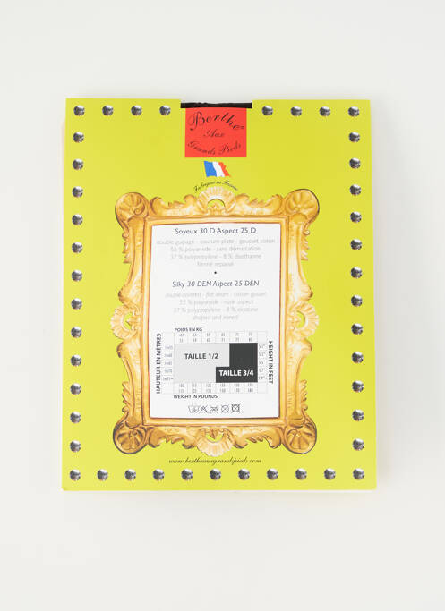 Collants rose BERTHE AUX GRANDS PIEDS pour femme