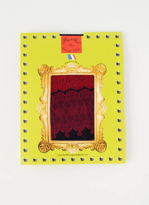 Collants rouge BERTHE AUX GRANDS PIEDS pour femme