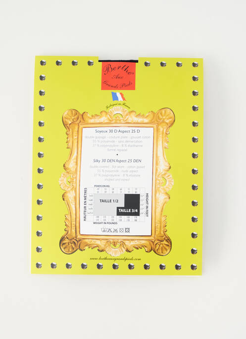 Collants rouge BERTHE AUX GRANDS PIEDS pour femme