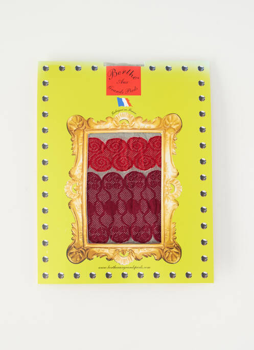 Collants rouge BERTHE AUX GRANDS PIEDS pour femme