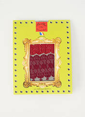 Collants rouge BERTHE AUX GRANDS PIEDS pour femme seconde vue