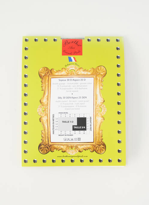 Collants bleu BERTHE AUX GRANDS PIEDS pour femme