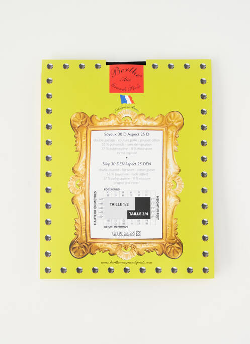 Collants bleu BERTHE AUX GRANDS PIEDS pour femme