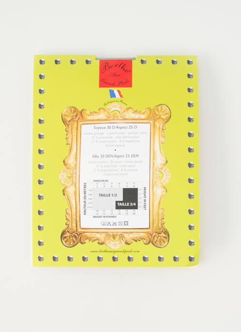 Collants gris BERTHE AUX GRANDS PIEDS pour femme