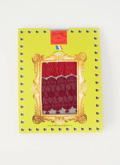 Collants rouge BERTHE AUX GRANDS PIEDS pour femme