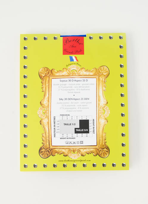 Collants bleu BERTHE AUX GRANDS PIEDS femme