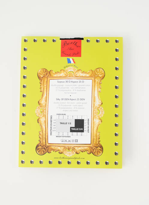 Collants noir BERTHE AUX GRANDS PIEDS pour femme