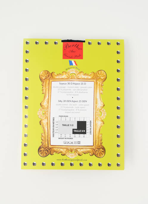 Collants noir BERTHE AUX GRANDS PIEDS femme