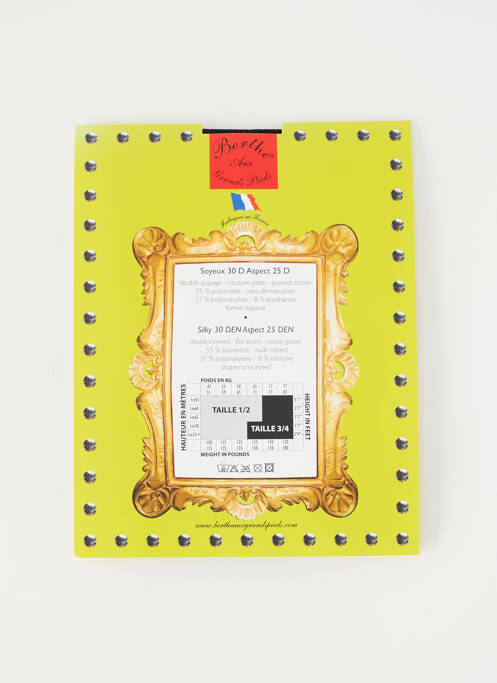 Collants rose BERTHE AUX GRANDS PIEDS pour femme