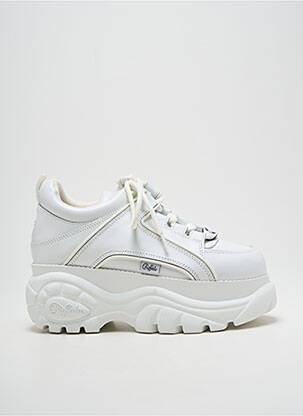 Baskets talon compensé talon de 4 à 6cm blanc BUFFALO femme