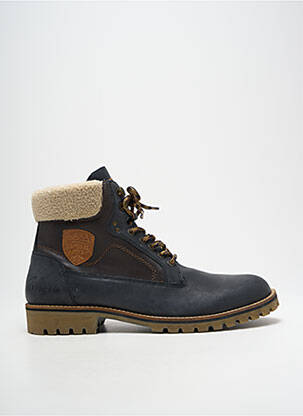 Bottines/boots matière lisse talon bas marron KAPORAL homme