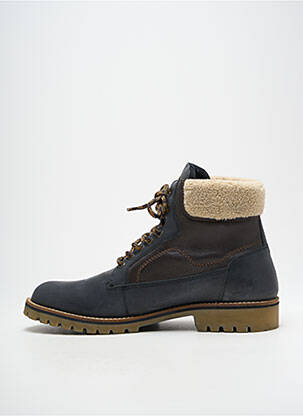 Bottines/boots matière lisse talon bas marron KAPORAL homme