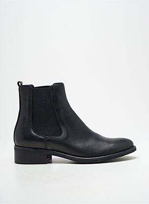 Bottines/boots matière lisse talon plat jusqu'à 3cm noir PAOYAMA femme