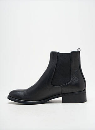 Bottines/boots matière lisse talon plat jusqu'à 3cm noir PAOYAMA femme