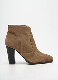 Bottines/boots nubuck talon de 7 à 9cm beige ALIWELL femme