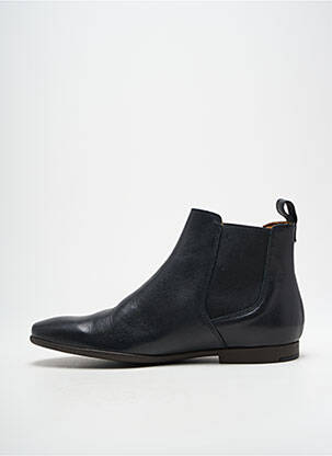 Bottines/boots matière lisse talon bas noir PAUL & JOE homme