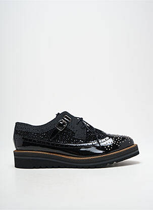 Derbies matière lisse talon plat jusqu'à 3cm noir PHILIPPE MORVAN femme