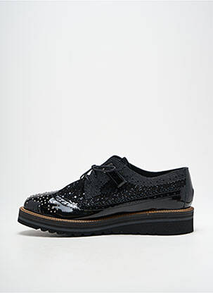 Derbies matière lisse talon plat jusqu'à 3cm noir PHILIPPE MORVAN femme