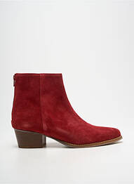 Bottines/boots bout pointu talon de 4 à 6cm rouge NGY femme