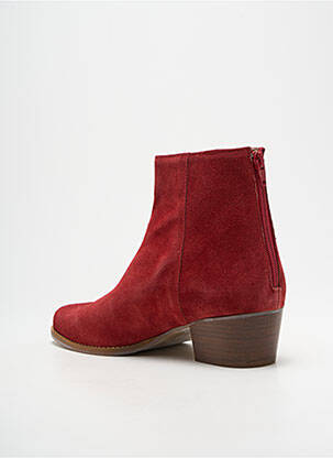Bottines/boots bout pointu talon de 4 à 6cm rouge NGY femme