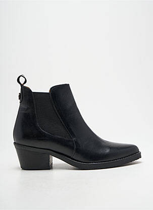 Bottines/boots matière lisse talon de 4 à 6cm noir NGY femme