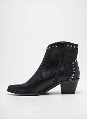 Bottines/boots matière lisse talon de 4 à 6cm noir NGY femme