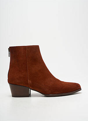 Bottines/boots bout pointu talon de 4 à 6cm orange NGY femme