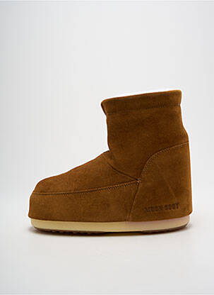 Bottines/boots nubuck talon plat jusqu'à 3cm marron MOON BOOT femme