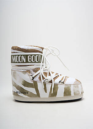 Bottines/boots bout rond talon plat jusqu'à 3cm vert MOON BOOT femme