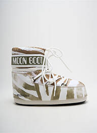 Bottines/boots bout rond talon plat jusqu'à 3cm vert MOON BOOT femme