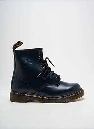 Bottines/boots matière lisse talon plat jusqu'à 3cm bleu DR MARTENS femme