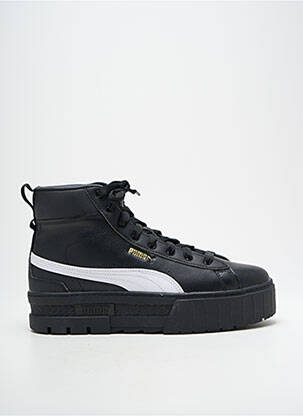 Baskets matière lisse talon de 4 à 6cm noir PUMA femme