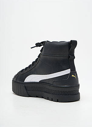 Baskets matière lisse talon de 4 à 6cm noir PUMA femme