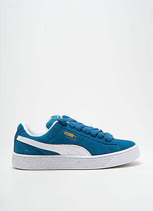 Baskets nubuck talon plat jusqu'à 3cm bleu PUMA femme