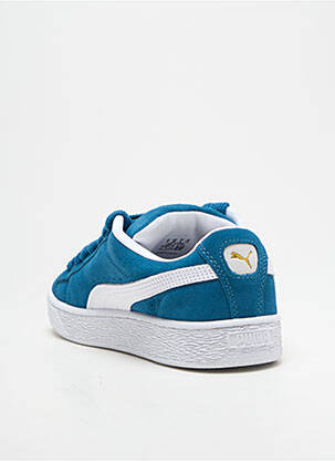 Baskets nubuck talon plat jusqu'à 3cm bleu PUMA femme