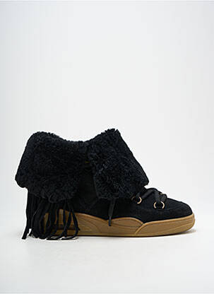 Bottines/boots fourrée talon plat jusqu'à 3cm noir SERAFINI femme